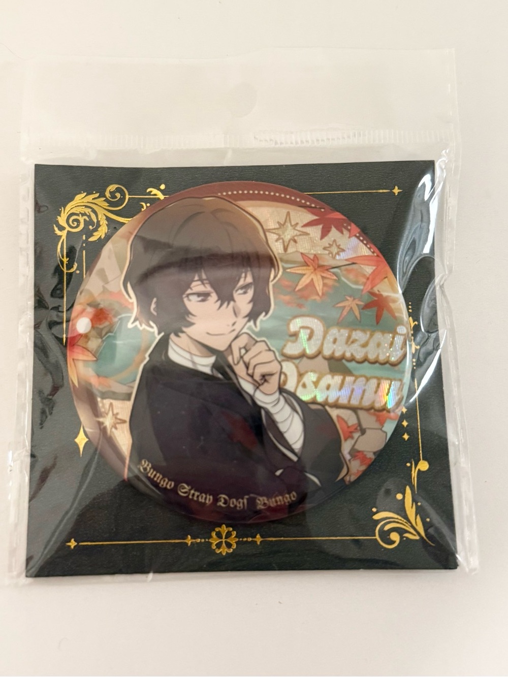 Anime collectible bungo stray dogs can badge pin dazai